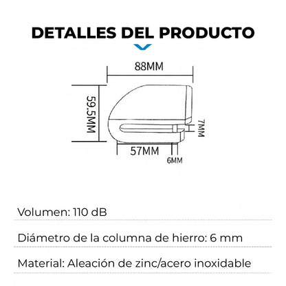 CANDADO PARA MOTOS | Protección con alarma integrada, Tu moto segura en segundos🔐