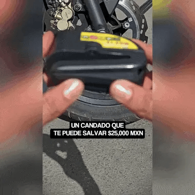 CANDADO PARA MOTOS | Protección con alarma integrada, Tu moto segura en segundos🔐