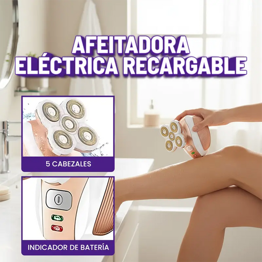 Afeitadora Eléctrica Recargable 4D | Afeitado Preciso y Sin Irritaciones🫧