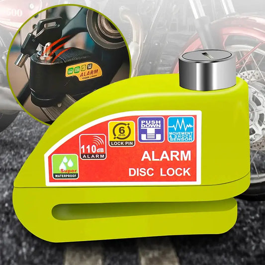 CANDADO PARA MOTOS | Protección con alarma integrada, Tu moto segura en segundos🔐